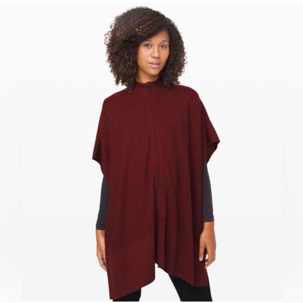 Lululemon Athletica Deep Red Women's Poncho